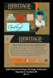 2005 Diamond Kings Heritage Collection Signature Combos #3