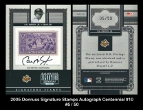 2005 Donruss Signature Stamps Autograph Centennial #10