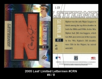 2005 Leaf Limited Lettermen #CRN