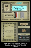 2005 Prime Cuts Timeline Signature Material Combo CY HR Prime #46