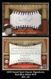 2005 Sweet Spot Classic Signatures Red-Blue Stitch #CR