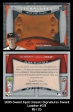 2005 Sweet Spot Classic Signatures Sweet Leather #CR