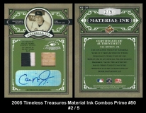2005 Timeless Treasures Material Ink Combos Prime #50
