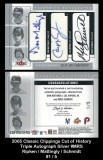 2005 Classic Clippings Cut of History Autograph Silver #MRS