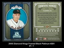 2005 Diamond Kings Framed Black Platinum #281