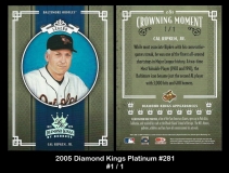 2005 Diamond Kings Platinum #281