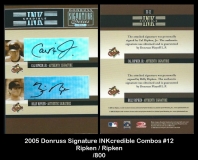 2005 Donruss Signature INKcredible Combos #12