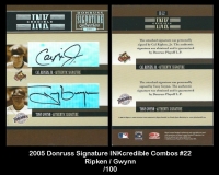 2005 Donruss Signature INKcredible Combos #22