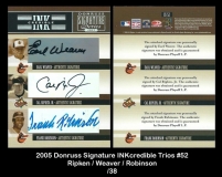 2005 Donruss Signature INKcredible Trios #52