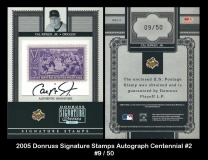 2005 Donruss Signature Stamps Autograph Centennial #2