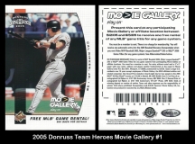2005 Donruss Team Heroes Movie Gallery #1