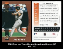 2005 Donruss Team Heroes Showdown Bronze #42