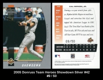 2005 Donruss Team Heroes Showdown Silver #42