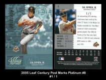 2005 Leaf Century Post Marks Platinum #8