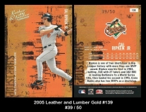 2005 Leather and Lumber Gold #139