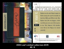 2005 Leaf Limited Lettermen #CRI