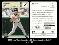 2005 Leaf Sportscasters 20 Beige Leaping-Ball #7