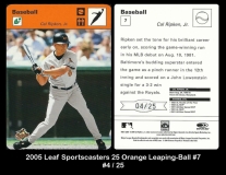 2005 Leaf Sportscasters 25 Orange Leaping-Ball #7