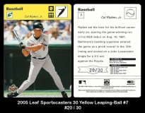 2005 Leaf Sportscasters 30 Yellow Leaping-Ball #7