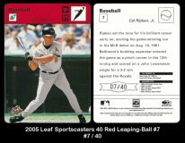 2005 Leaf Sportscasters 40 Red Leaping-Ball #7