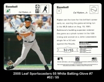2005 Leaf Sportscasters 55 White Batting-Glove #7
