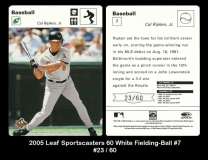 2005 Leaf Sportscasters 60 White Fielding-Ball #7