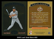 2005 Leaf Gold Stars #20