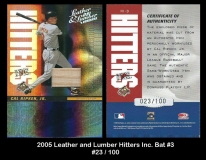 2005 Leather and Lumber Hitters Inc Bat #3