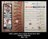 2005 Leather and Lumber Rivals Silver #22