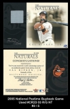 2005 National Pastime Buyback Game Used #CR23 03 RG NT