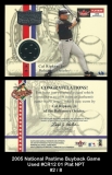 2005 National Pastime Buyback Used #CR12 01 Plat NPT