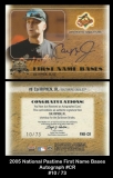 2005 National Pastime First Name Bases Autograph #CR