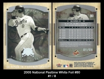 2005 National Pastime White Foil #80