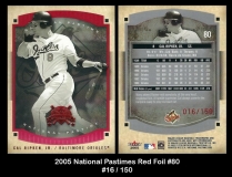 2005 National Pastimes Red Foil #80