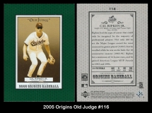 2005 Origins Old Judge #116