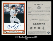 2005 Origins Signatures #CR1