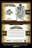 2005 Playoff Prestige League Leaders Single #8