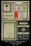 2005 Prime Cuts Timeline Material Combo CY HR #46