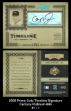 2005 Prime Cuts Timeline Signature Century Platinum #46