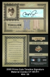 2005 Prime Cuts Timeline Signature Material Combo CY HR #11