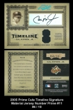 2005 Prime Cuts Timeline Signature Material Jersey Number Prime #11