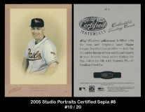 2005 Studio Portraits Certified Sepia #8