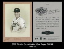 2005 Studio Portraits Certified Sepia BW #8