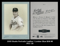 2005 Studio Portraits Leather Lumber Blue BW #8