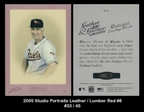 2005 Studio Portraits Leather Lumber Red #8