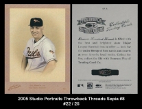 2005 Studio Portraits Throwback Threads Sepia #8