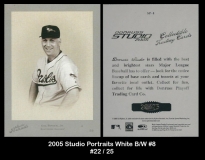 2005 Studio Portraits White BW #8