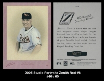 2005 Studio Portraits Zenith Red #8