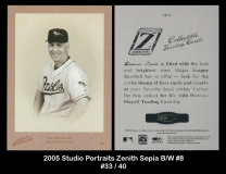 2005 Studio Portraits Zenith Sepia BW #8