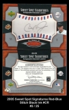 2005 Sweet Spot Signatures Red-Blue Stitch Black Ink #CR